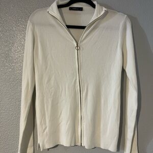 Zara Knit White Cardigan